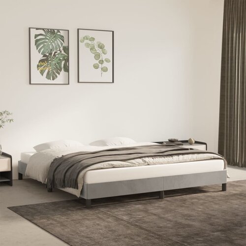 vidaXL okvir za krevet svjetlosivi 180 x 200 cm baršunasti Cijene