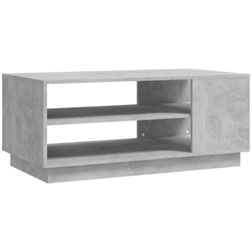 Maison Chic Klubska mizica - kavna mizica - Nizka mizica betonsko siva 102x55x43 cm iverna plo&amp;scaron;ča, (21755437) Slike