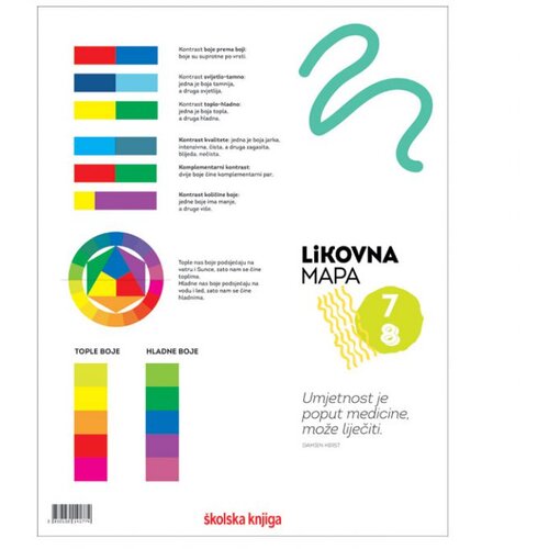 MAPA LIKOVNA PLUS KOLAŽ VII-VIII RAZRED UMJETNOST I JA &amp;Scaron;KOLSKA KNJIGA Slike
