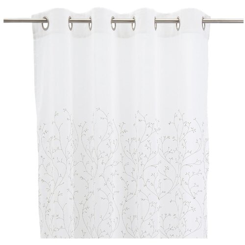 Casa Selecci&amp;oacute;n Bijela/zelena prozirna zavjesa 140x260 cm Grow &amp;ndash; Slike