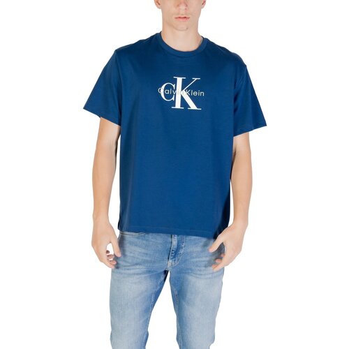 Calvin Klein Jeans SS Hero Monologo Tee LV04RB862G Plava Slike