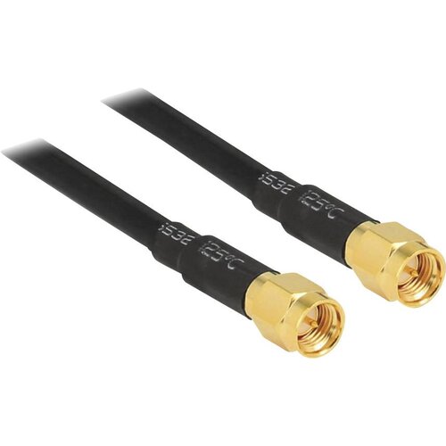 Delock WLAN-antenski priključni kabel [1x SMA-vtič - 1x SMA-vtič] 10 m črn pozlačeni zatiči (20417229) Cene