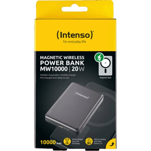 Intenso Prijenosni punjač, MagSafe, 10000mAh, bežični &ndash; POWERBANK MW10000 Gray Cijene