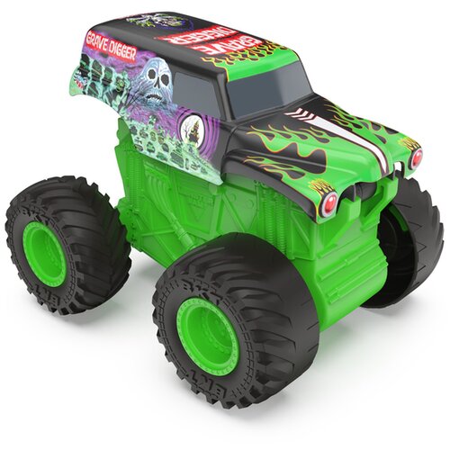 MONSTER JAM klik &amp;amp; prevrni: avto grave digger z letečimi kolesi Slike