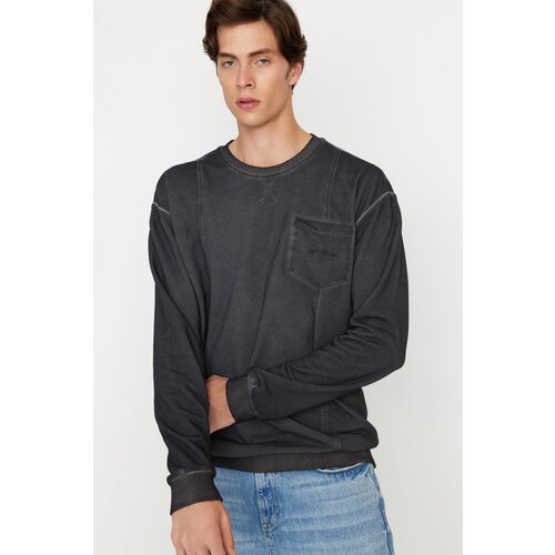 Trendyol Sweatshirt - Gray - Relaxed fit Slike