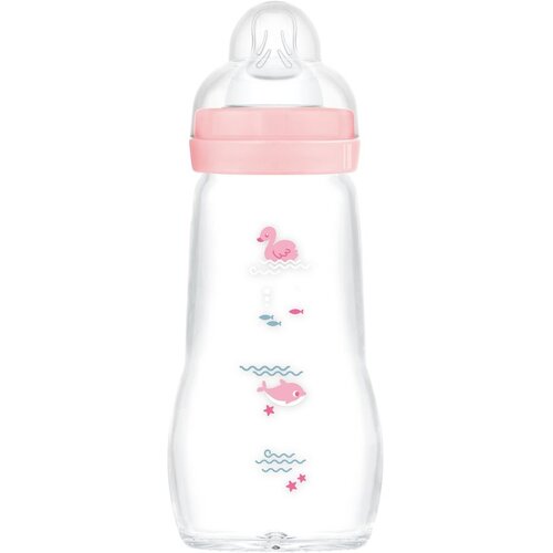 Mam steklenička steklena Feel good 260ml sort Slike