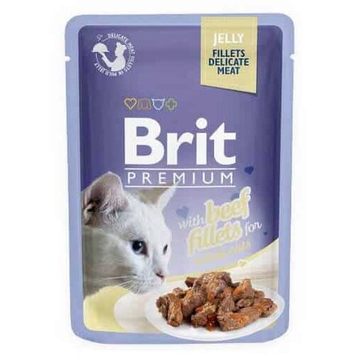Brit Premium žele za mačke, ukus govedine, 85g Cene