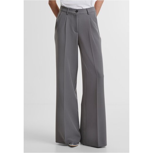 Urban Classics women&amp;#039;s wide-legged trousers grey Slike