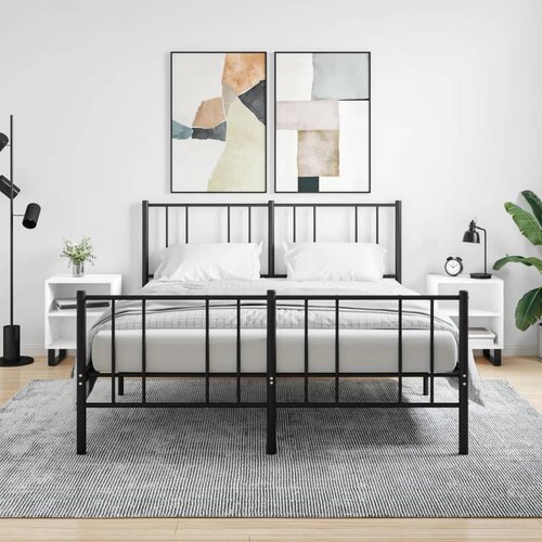 vidaXL Noćni ormarići 2 kom bijeli 40 x 30 x 50 cm konstruirano drvo Cijene