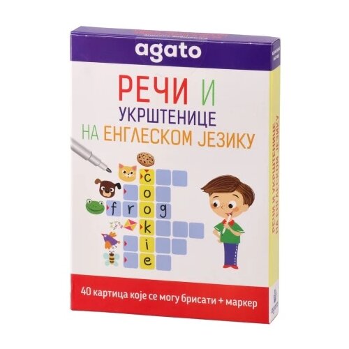 Agato Smart kid, kartice sa rečima na engleskom, 40 kartica, 8 - 9 godina Cene