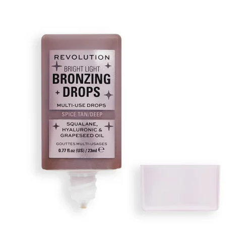 Revolution Bright Light Bronzing Drops Deep Bronze - Spice