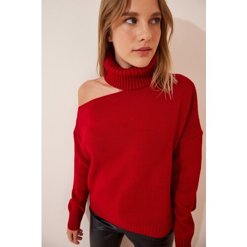 Happiness İstanbul Sweater - Red - Oversize Slike