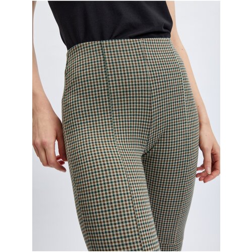 Orsay Green Ladies Checkered Pants - Ladies Cene