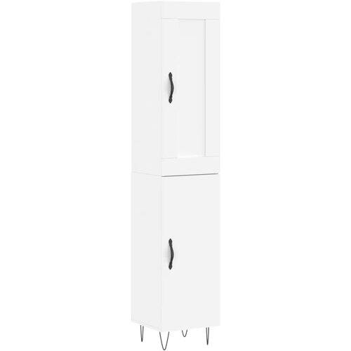 Maison Chic Visoka omara - Komoda - Predalnik bela 34,5x34x180 cm inženirski les, (21719914) Slike