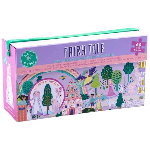 Floss&Rock® sestavljanka giant floor puzzle z igralnimi figuricami fairy tale (60 kosov)