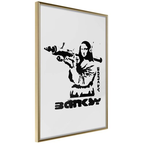  Poster - Banksy: Mona Lisa with Bazooka I 30x45 Slike