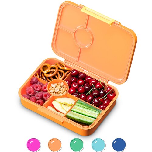 None schmatzfatz Lite, deseta kutija, 6 odjeljaka, 20,8 × 4,5 × 15 cm (Š × V × D), bez BPA, ekstra lagan Tritan Cene