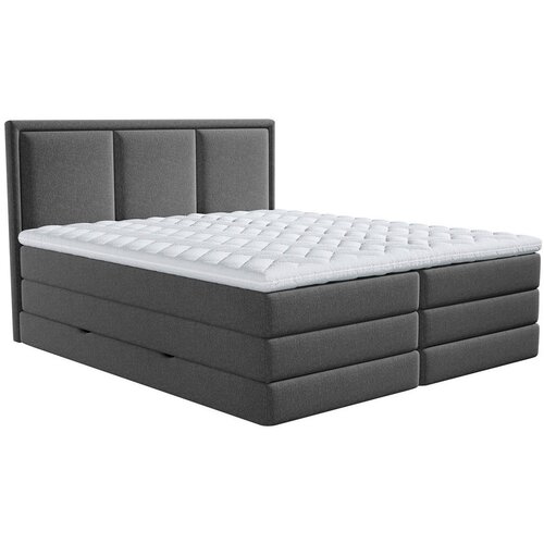 MID.YOU POSTELJA BOXSPRING 140 cm x 200 cm , tekstil antracit Cene