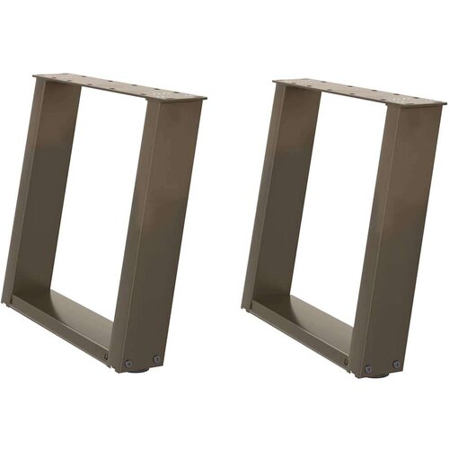  Noge za klub stolić U-oblik 2 kom Prirodni čelik 50 x (42-43) cm Čelik - Prirodna 50 x (42-43) cm 1 Slike