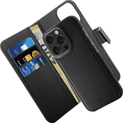 Puro DENARNICA SNEMLJIVA ZA MAGSAFE OVITEK 2V1 ZA IPHONE 16 PRO MAX ČRNA, (21899358) Cene