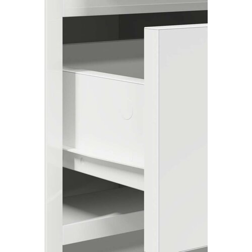 VidaXL Set od 3 Bijela MDF, Staklo Kompatibilan Toaletni stol Slike