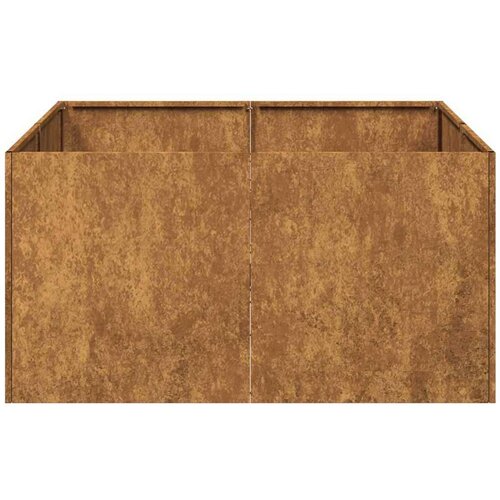 VidaXL Sadilica boja hrđe 80x80x40 cm od pohabanog čelika Slike