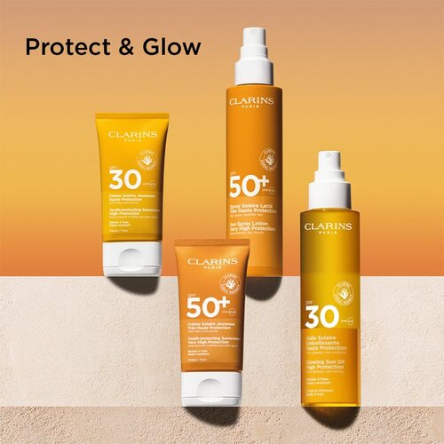 Clarins Sun Care Youth-Protecting Sunscreen krema za sončenje za obraz SPF 50+ 50 ml Slike