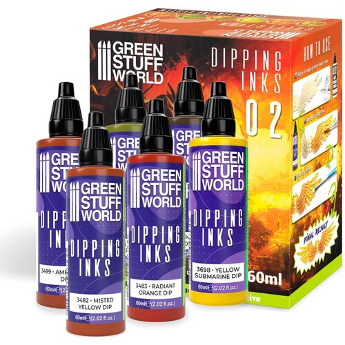 Green Stuff World Paint Set - Dipping collection 02 | Set Akrilnih Boja Slike