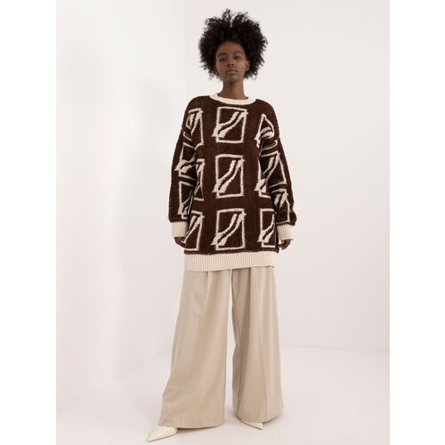 BADU Sweater-BA-SW-0277.02-dark brown Slike