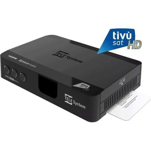 TELE System Satelitski sprejemnik, DVB-S/S2 s pametno kartico tiv&ugrave;sat - TS9018 HD + kartice Tivusat Cene