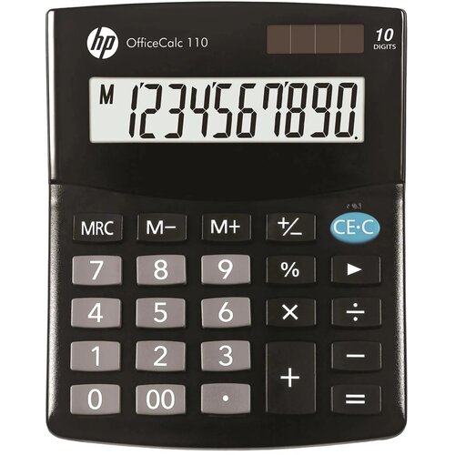 HEWLETT-PACKARD HP Calculator office HP OC 110 /INT BX, 10-digit display, 125x101x33mm, black Cijene