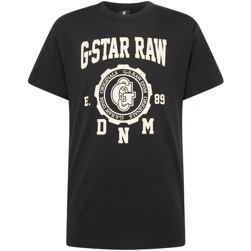 G-star Raw Majica boja pijeska / crna