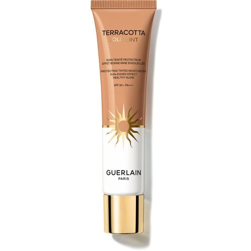 Guerlain Terracotta Joli Teint Protecting Tinted Moisturizer posvetlitveni tekoči puder za naraven videz SPF 20 odtenek 30 Sunwarm 30 ml Slike