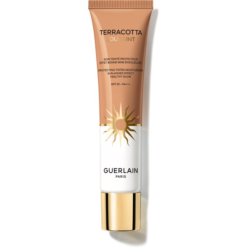 Guerlain Terracotta Joli Teint Protecting Tinted Moisturizer posvjetljujući puder za prirodni izgled SPF 20 nijansa 30 Sunwarm 30 ml Cijene