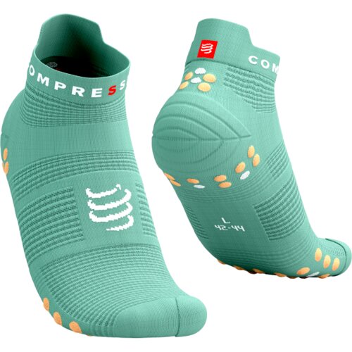 Čarape Compressport PRS V4.0 Run Low Creme de Menthe/Papaya - T4 Cijene