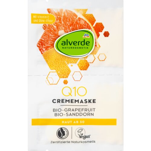 Alverde Naturkosmetik Q10 kremasta maska za lice, 2x5ml 10 ml Cene