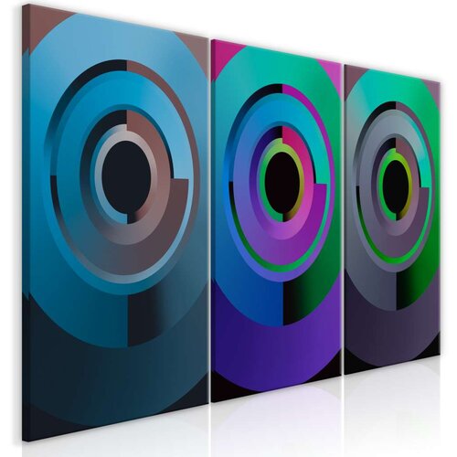  Slika - Gradient Circles (3 Parts) 120x60 Slike