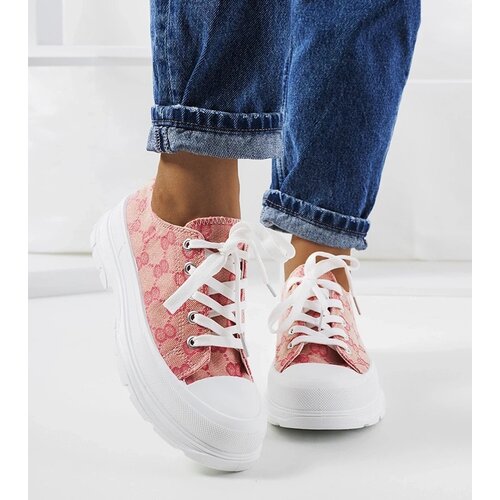 D/CEO Pink and beige Waters sneakers Cene