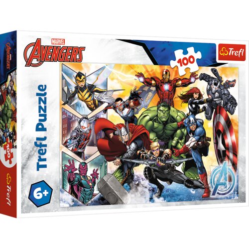 Puzzle 100 - Avengers Power Trefl 16431 Cene