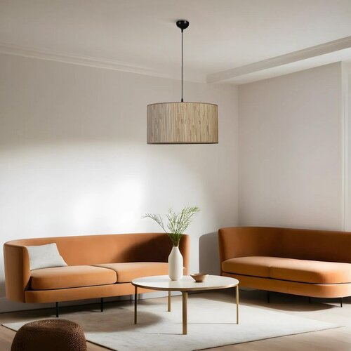 Opviq bambu 09 abajurlu tekli Sarkıt avize oakblack chandelier Slike