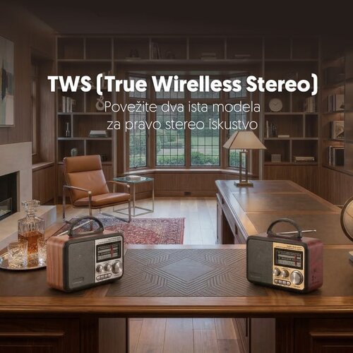  Prenosni retro Bluetooth radio 8897BT Slike