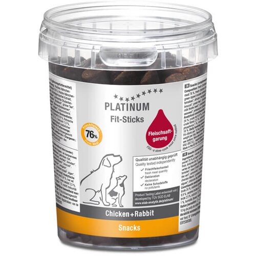 Platinum fit-sticks chicken + rabbit - trening poslastice za pse sa piletinom i zečetinom (300g) Cene