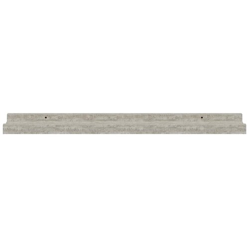  Zidne police 2 kom siva boja betona 60 x 9 x 3 cm Slike