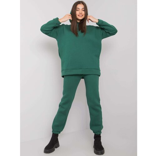 Fashion Hunters Dark green tracksuit with pants Slike