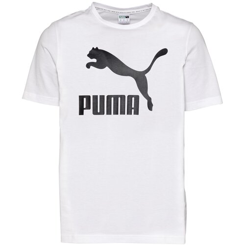 Puma dečačka maјica sa klasičnim logoom, bela Slike