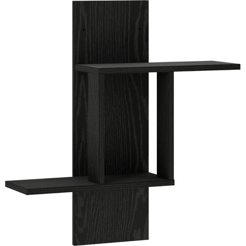  Polica na zidu Crni hrast 59 x 17 x 63 cm Konstruirano drvo Slike