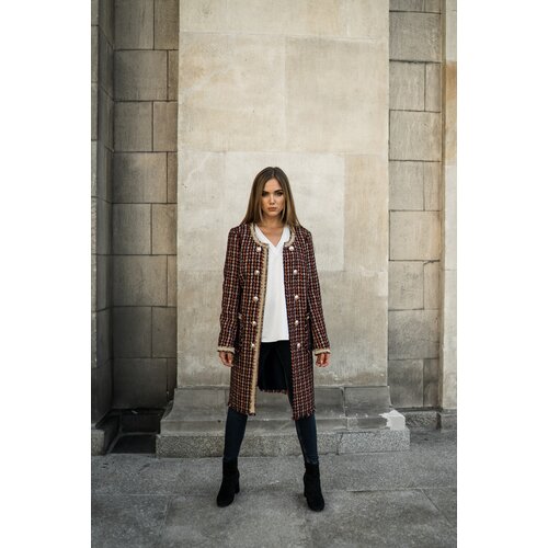 Mefese Woman&amp;#039;s Coat 9106 Navy Blue Slike