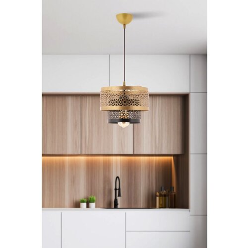 Opviq harold - black, gold blackgold chandelier Cene