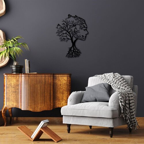 Wallity Zidna dekoracija Acacia Tree-266, 52x70cm, Crna Cene