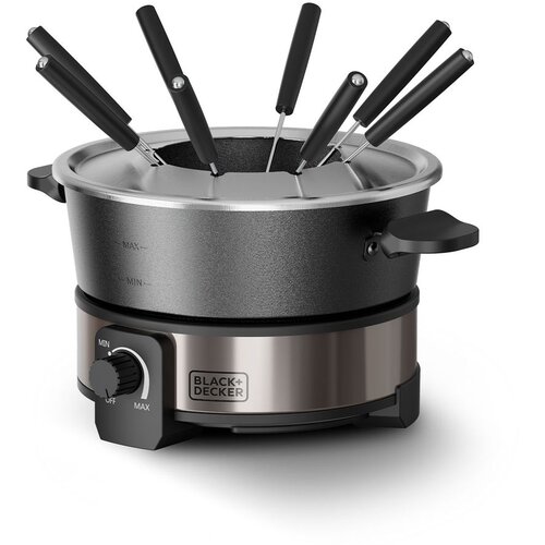 Black &amp;amp; Decker Fondue komplet za jednostavnu i sigurnu pripremu fonduea. Snažni kućanski aparati za svaki dom. Black&amp;amp;Decker BXFC1000E Slike